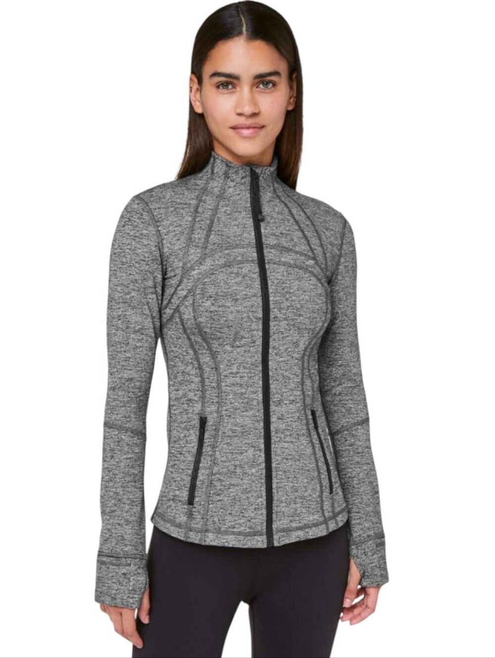 Lululemon Define Jacket Heathered Black Women's 16